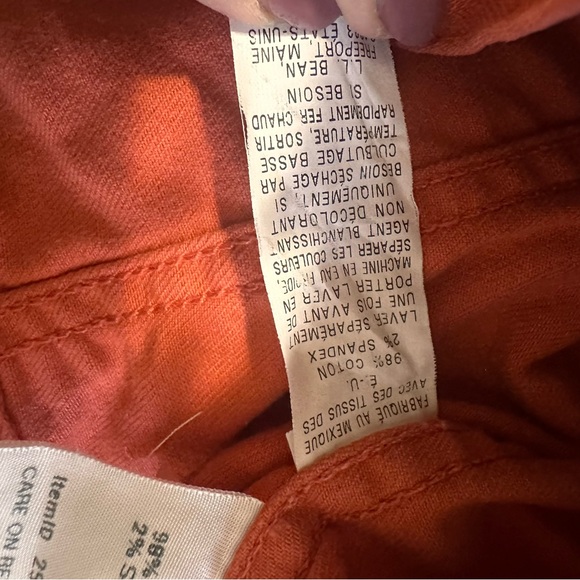 LL Bean Women's Coral Denim Jean Jacket Size Large Petite LP - Picture 7 of 7